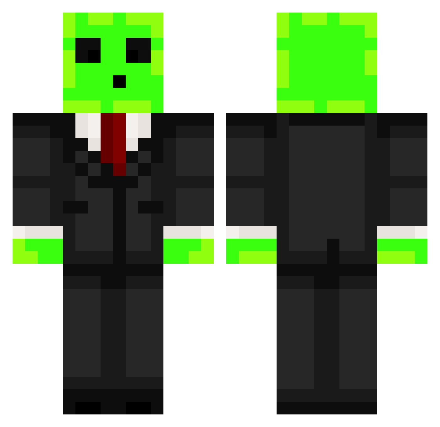 teodors123 Minecraft skin, front and back view