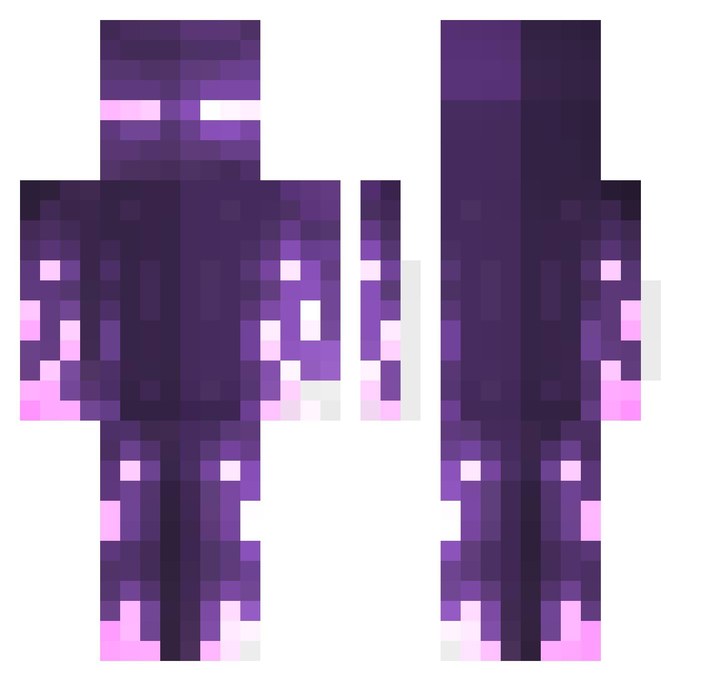 xXStarBoyXx333 Minecraft skin, front and back view