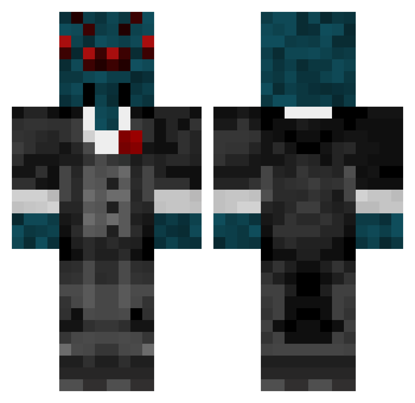Mushroom_Cow0823 Minecraft skin, front and back view