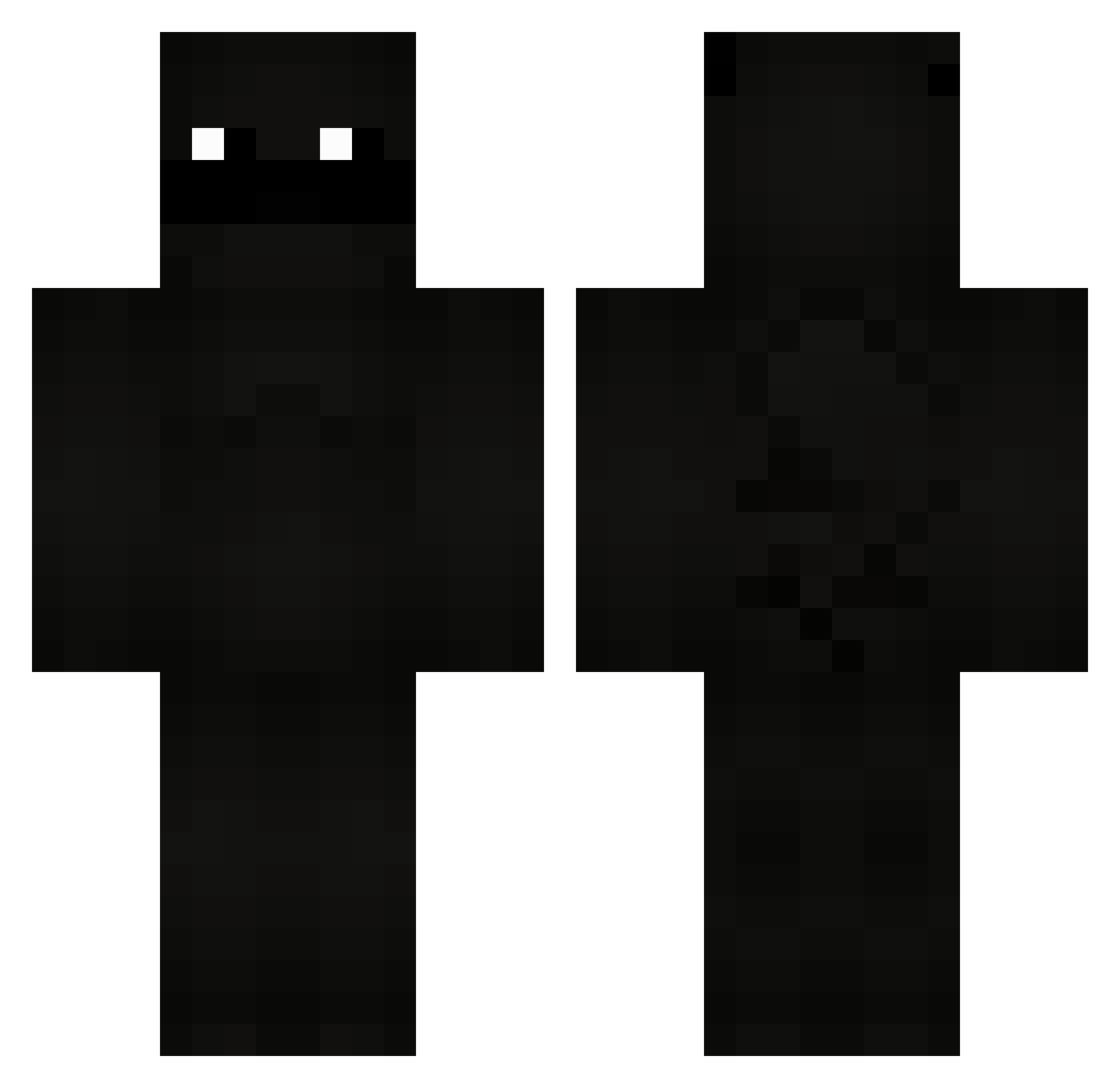 Monopolise Minecraft skin, front and back view