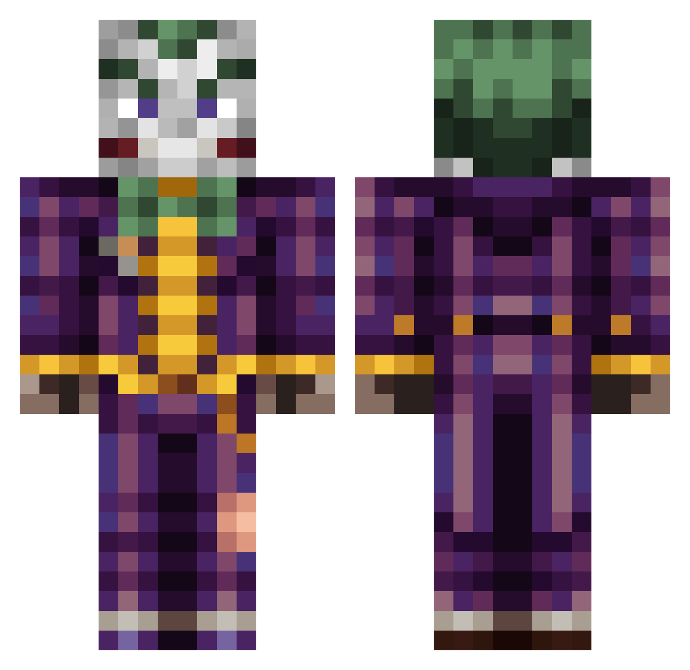 The_Jonkler115 Minecraft skin, front and back view
