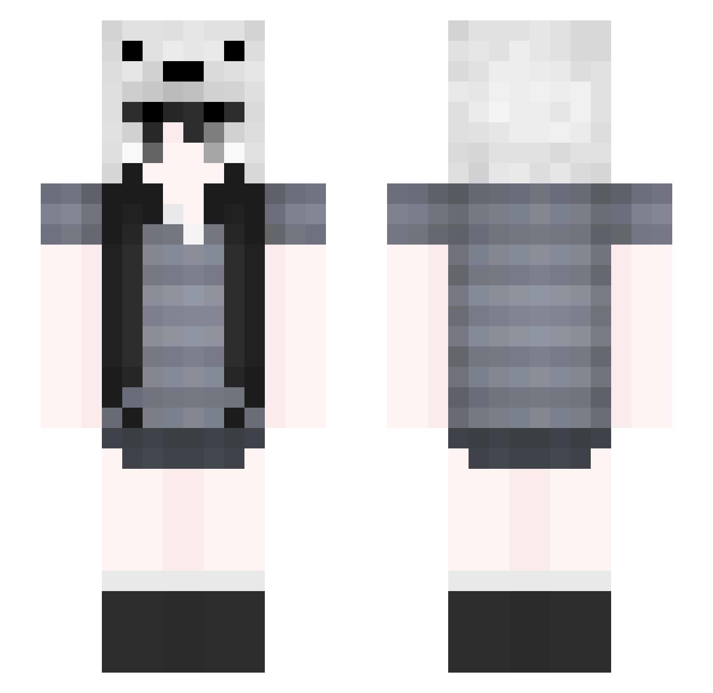 N4ikn3t Minecraft skin, front and back view