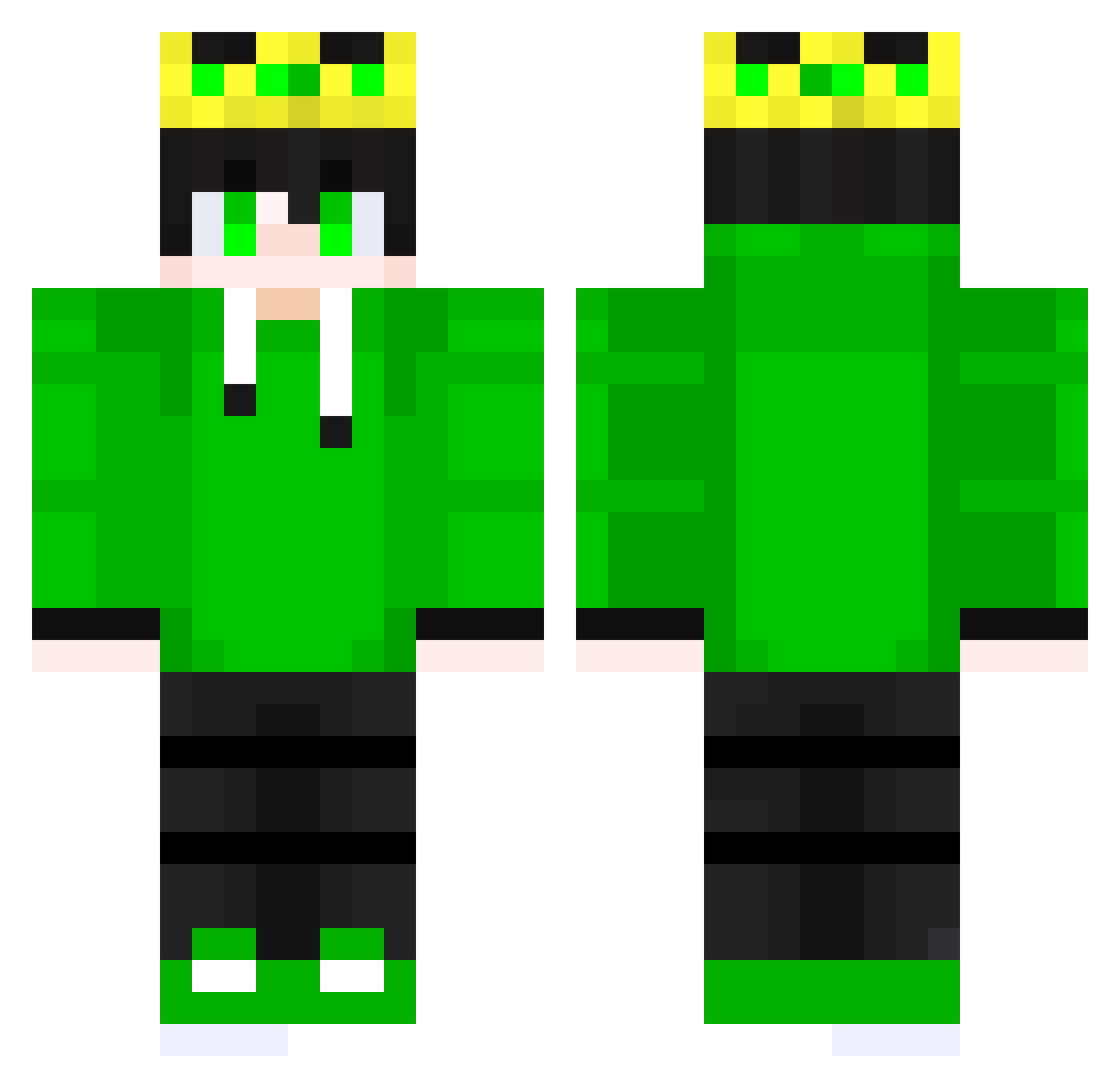 luizinxp123 Minecraft skin, front and back view