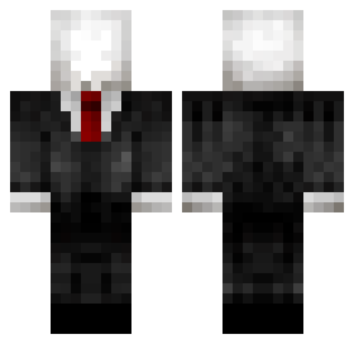 happydeadman Minecraft skin, front and back view