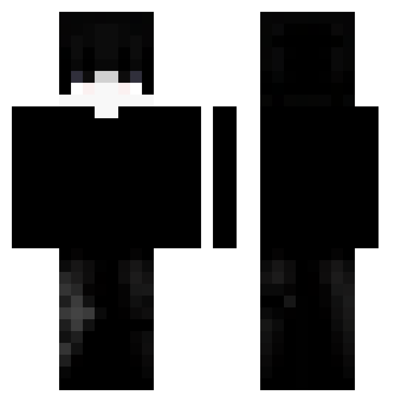 Tosachii Minecraft skin, front and back view