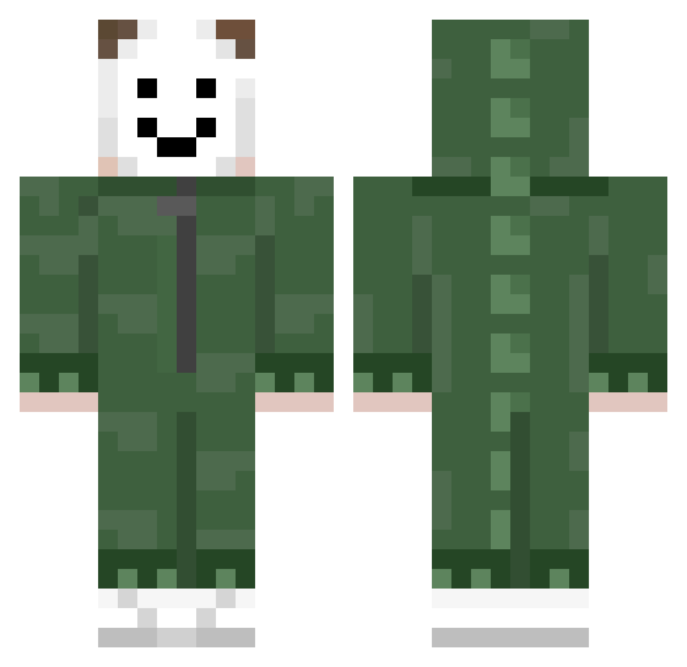 ryse5428 Minecraft skin, front and back view