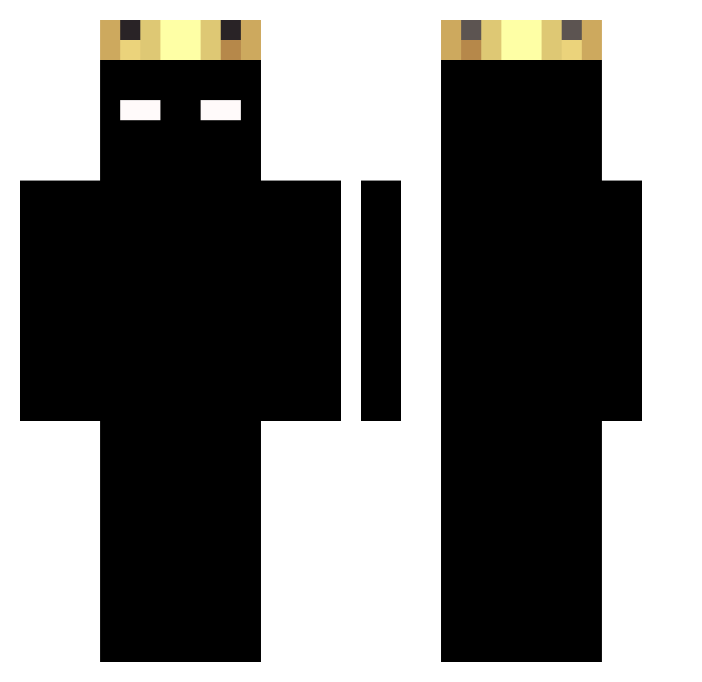_Yakamoz_ Minecraft skin, front and back view
