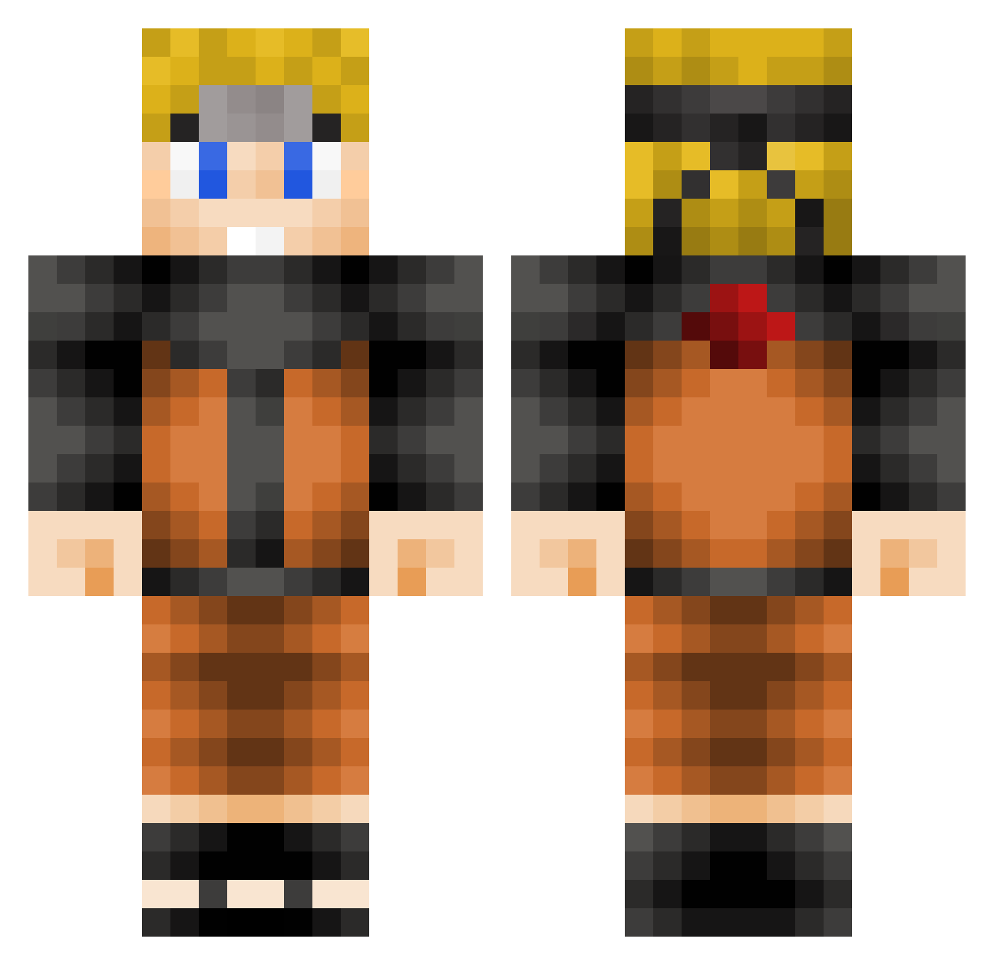 seylinouuu Minecraft skin, front and back view
