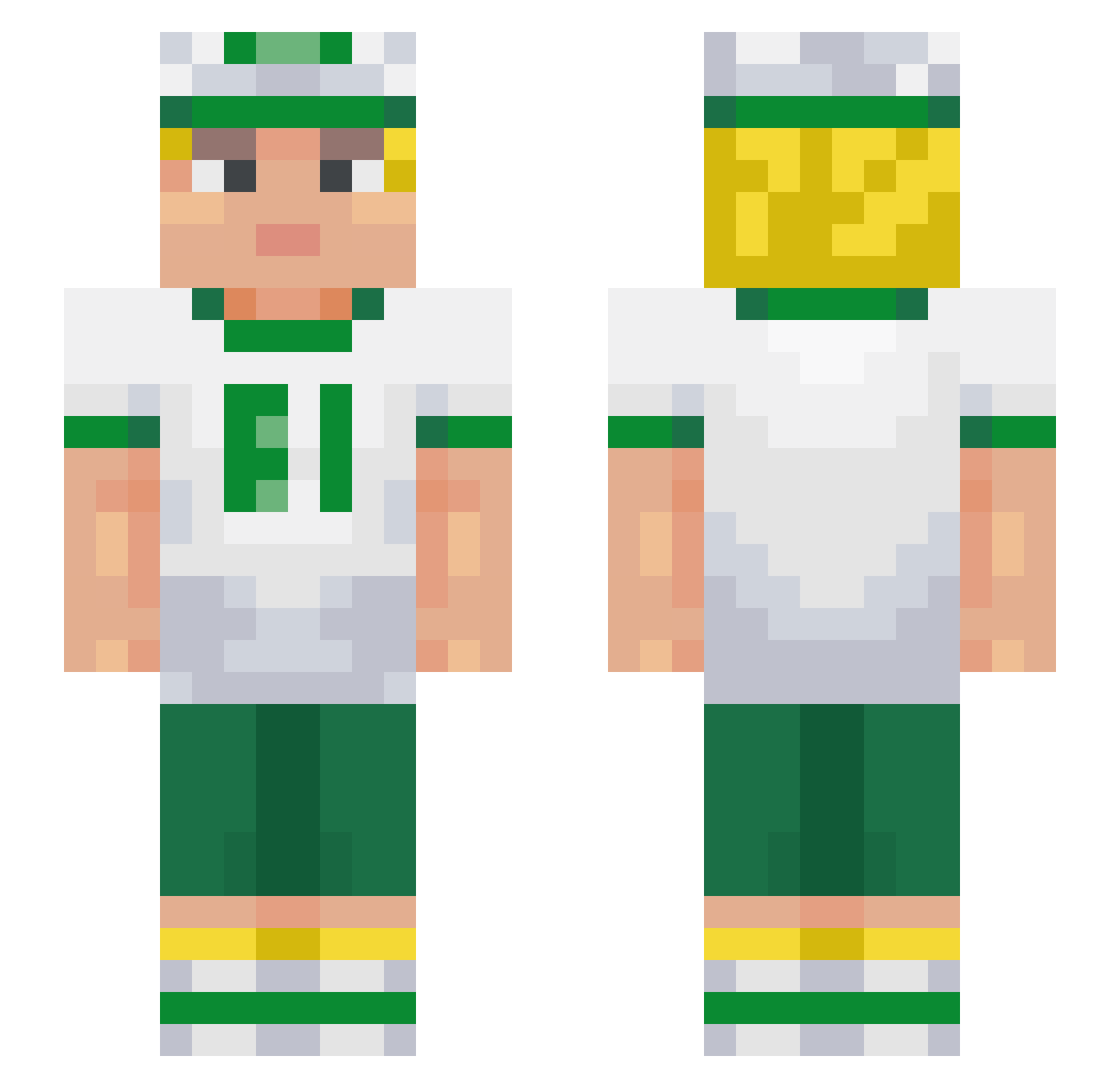 mijaumija Minecraft skin, front and back view