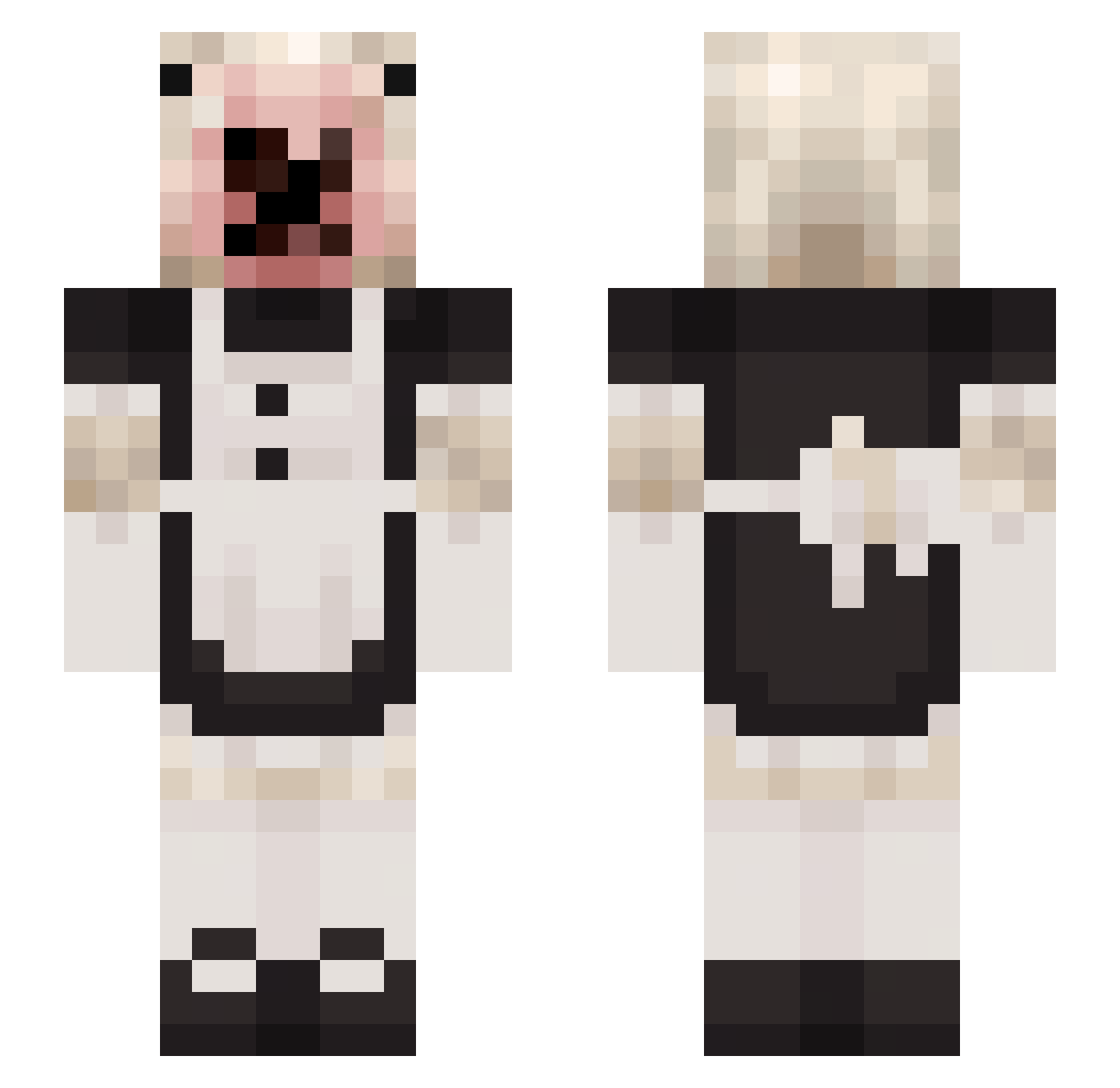 vkenn Minecraft skin, front and back view