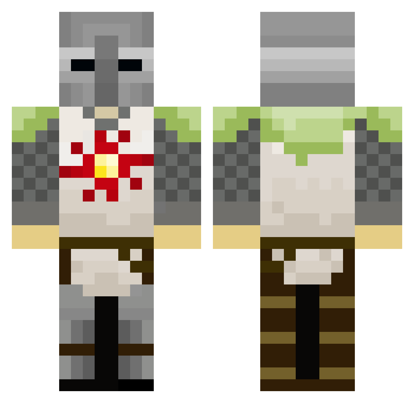 stephen_west Minecraft skin, front and back view