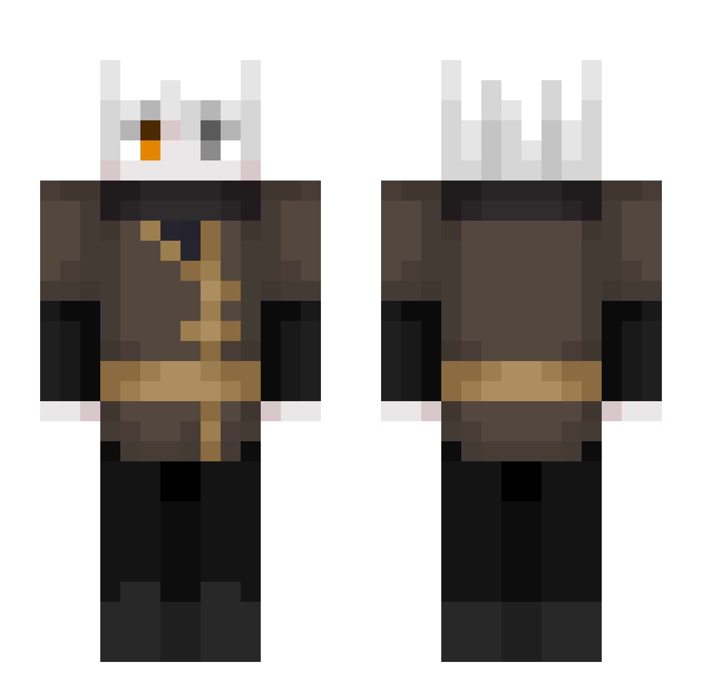 yoxong Minecraft skin, front and back view