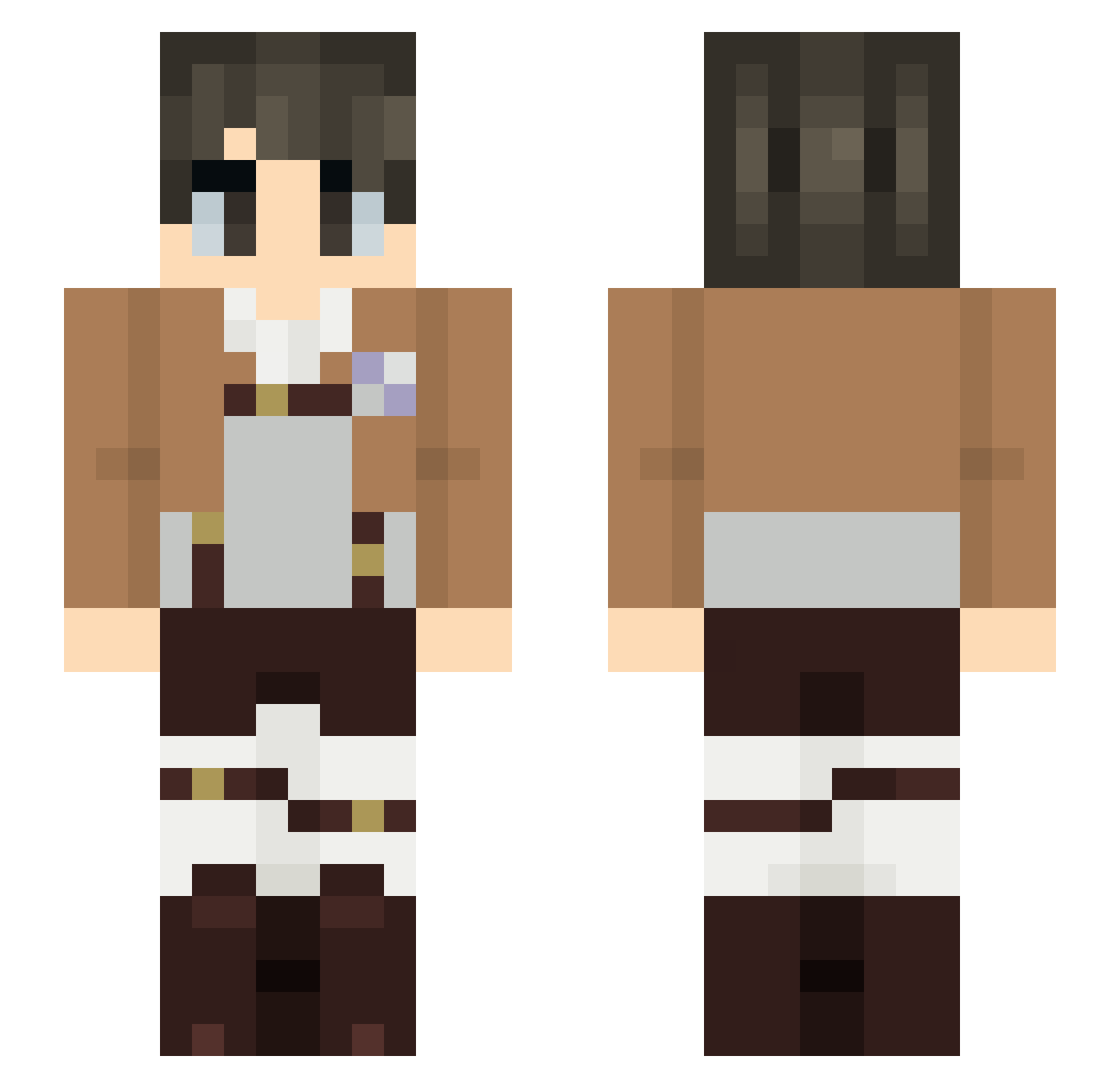Champ_28 Minecraft skin, front and back view