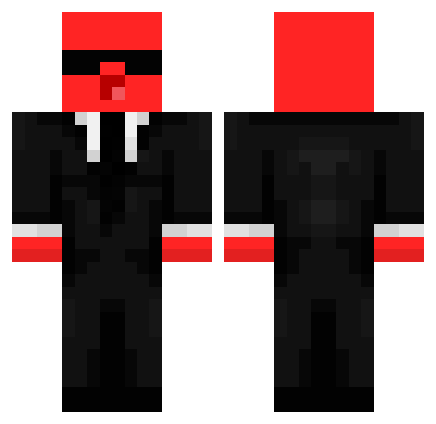TY_Imran Minecraft skin, front and back view