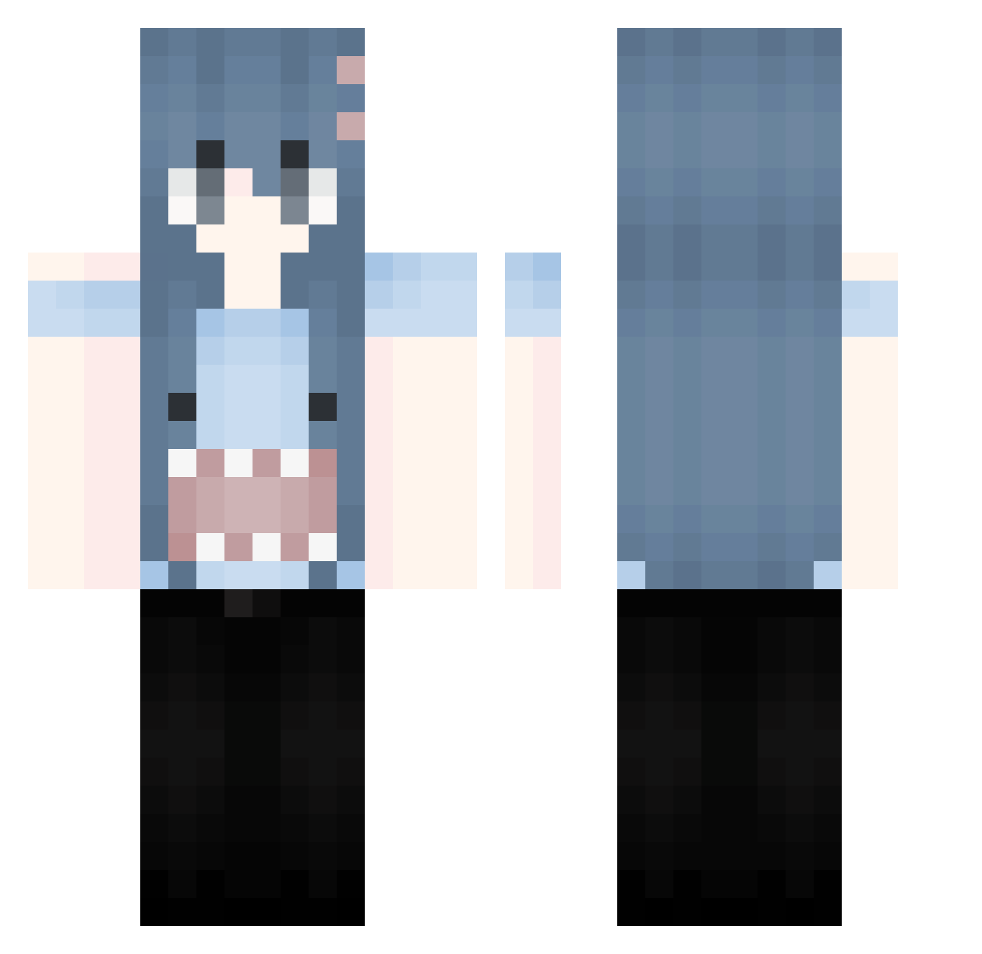 larickm Minecraft skin, front and back view