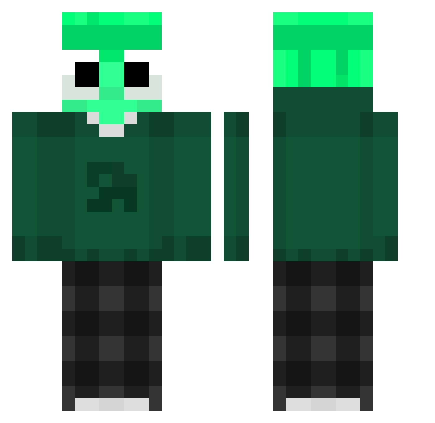 szafka_2137 Minecraft skin, front and back view