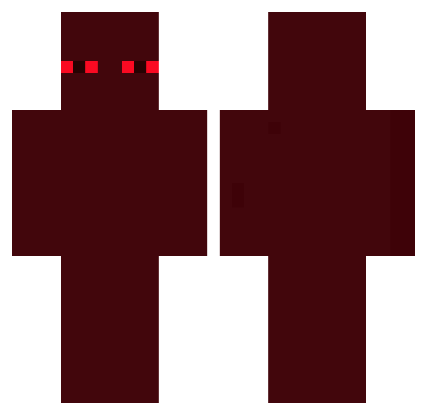 Valbara Minecraft skin, front and back view