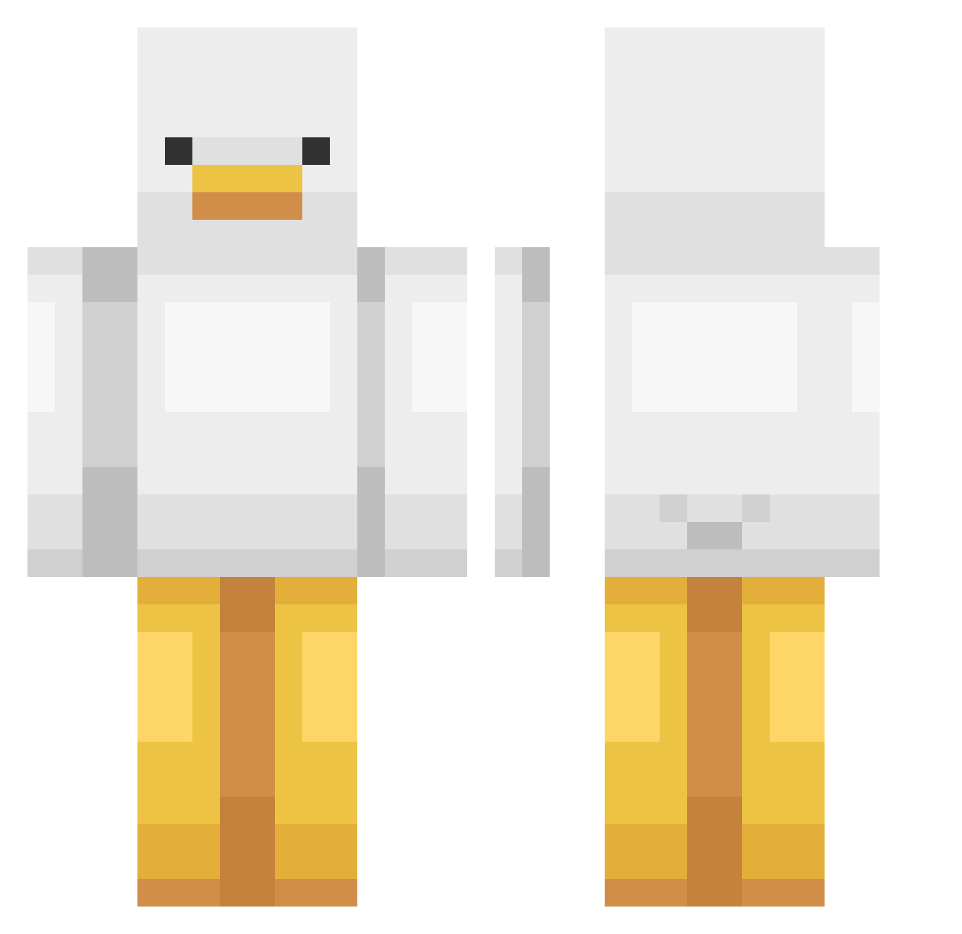 SojuSlayers Minecraft skin, front and back view