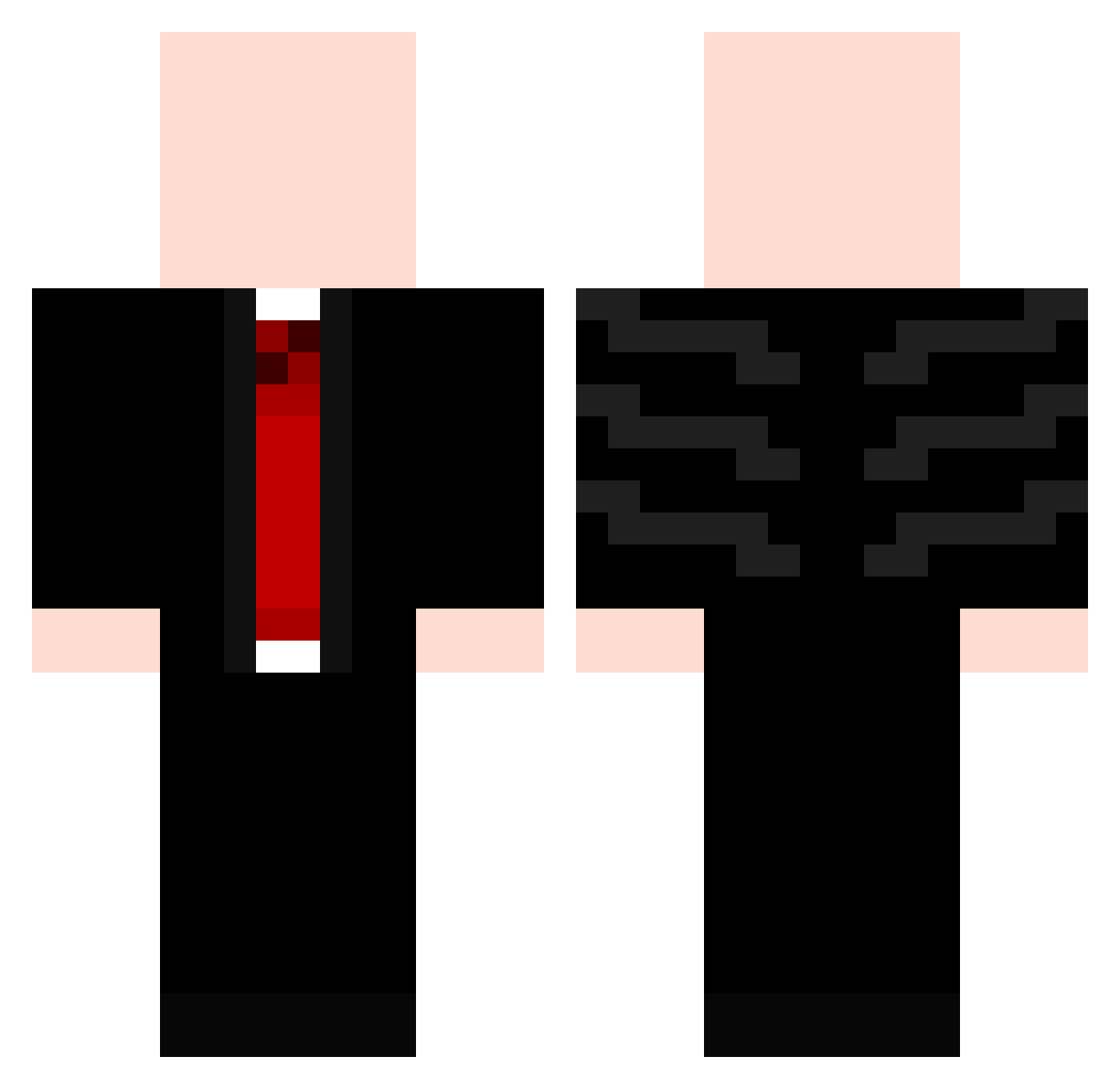 Consuelo Minecraft skin, front and back view