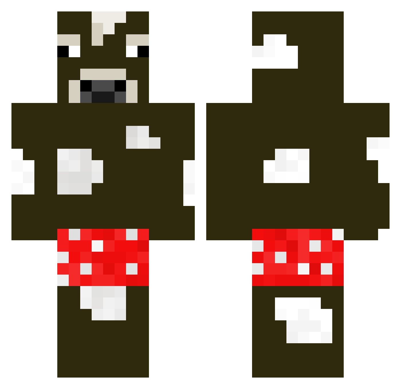 paregmenon Minecraft skin, front and back view