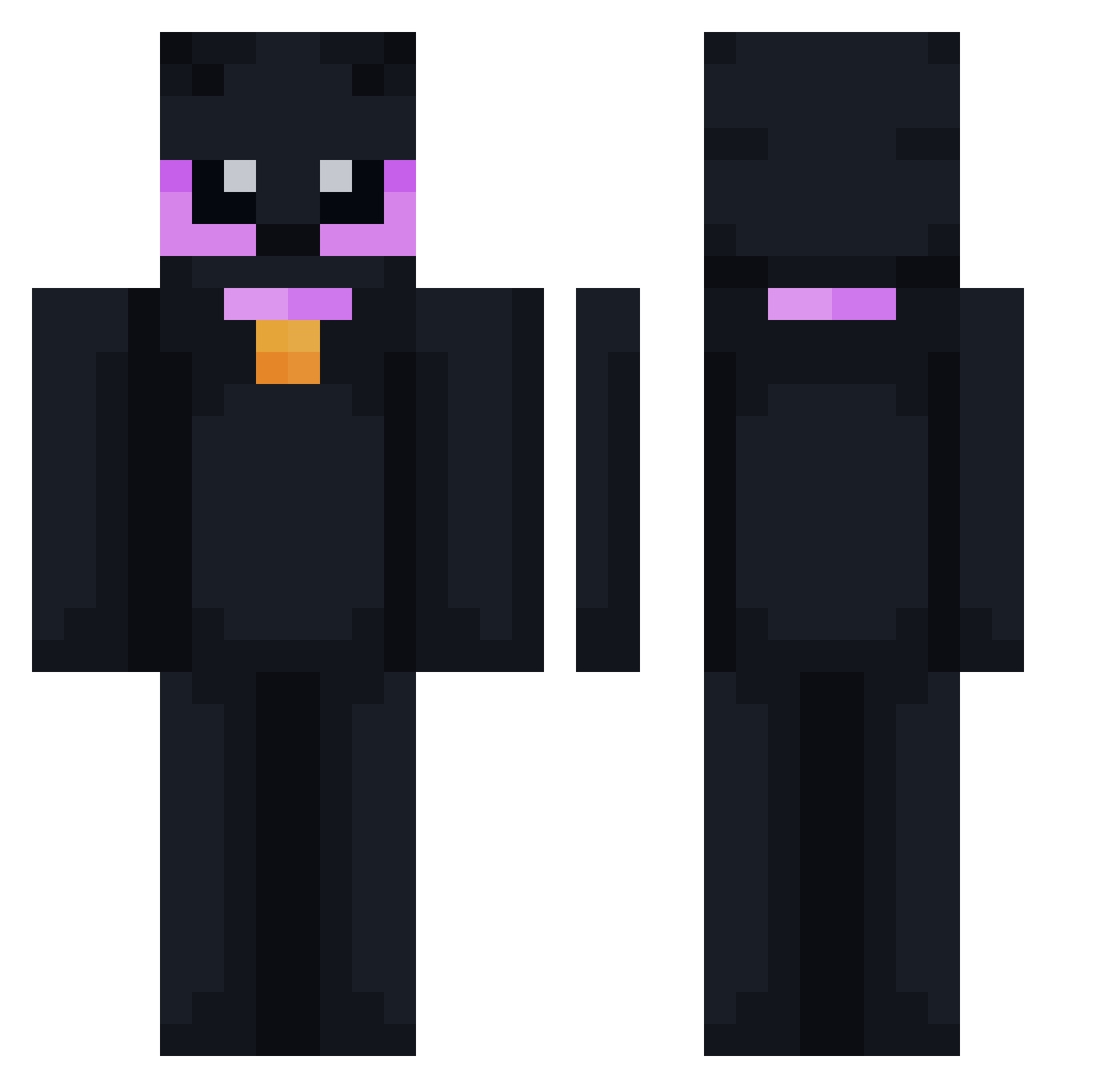 ChalekJajek Minecraft skin, front and back view