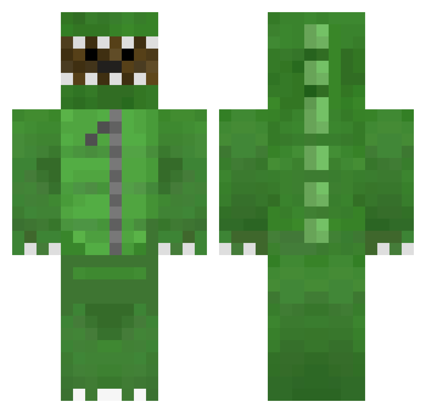 Vezx_ Minecraft skin, front and back view