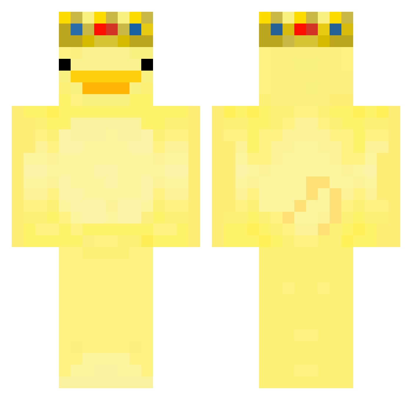 skunk7410 Minecraft skin, front and back view