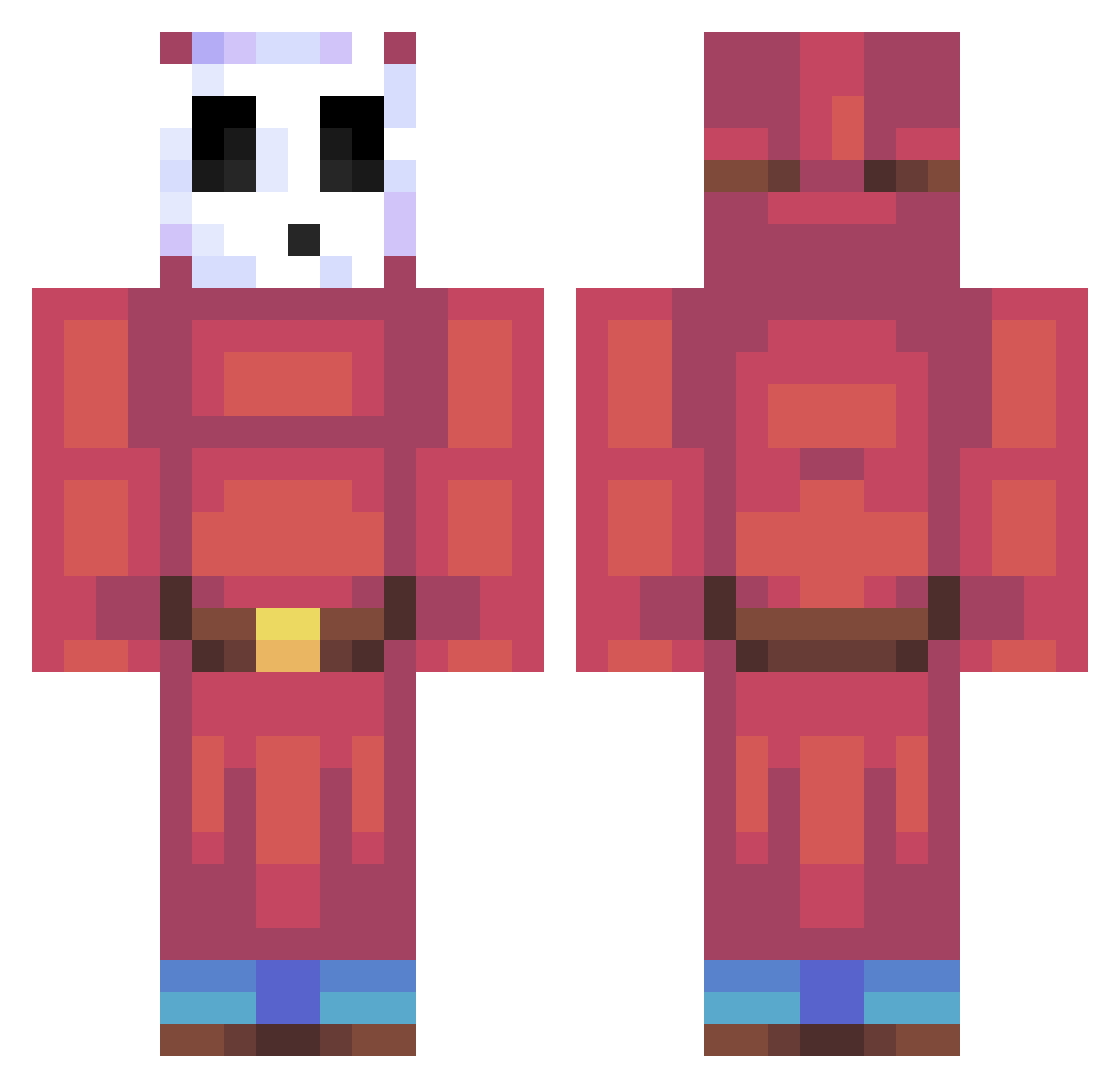 himpiemiempie Minecraft skin, front and back view