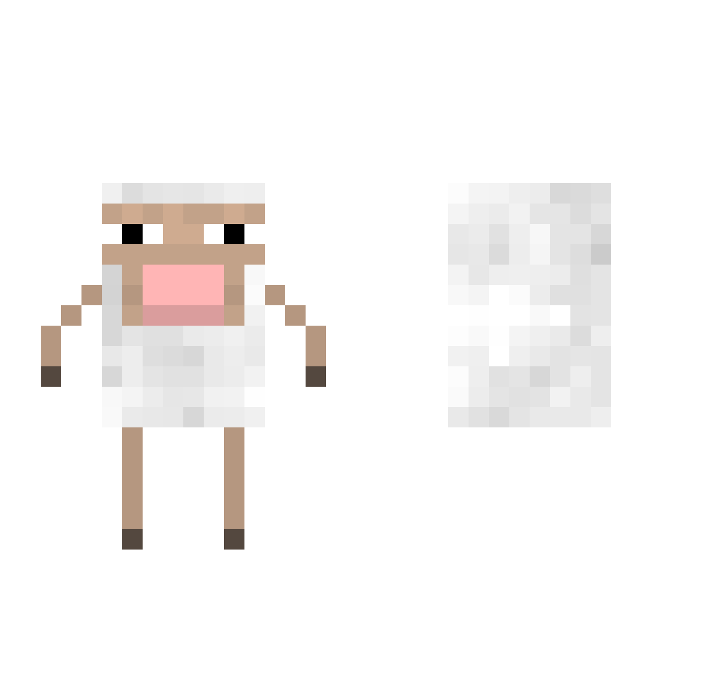 Duarte901 Minecraft skin, front and back view