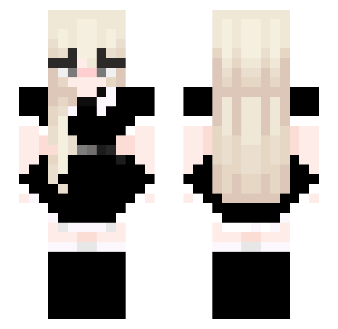 Verunkaa13 Minecraft skin, front and back view