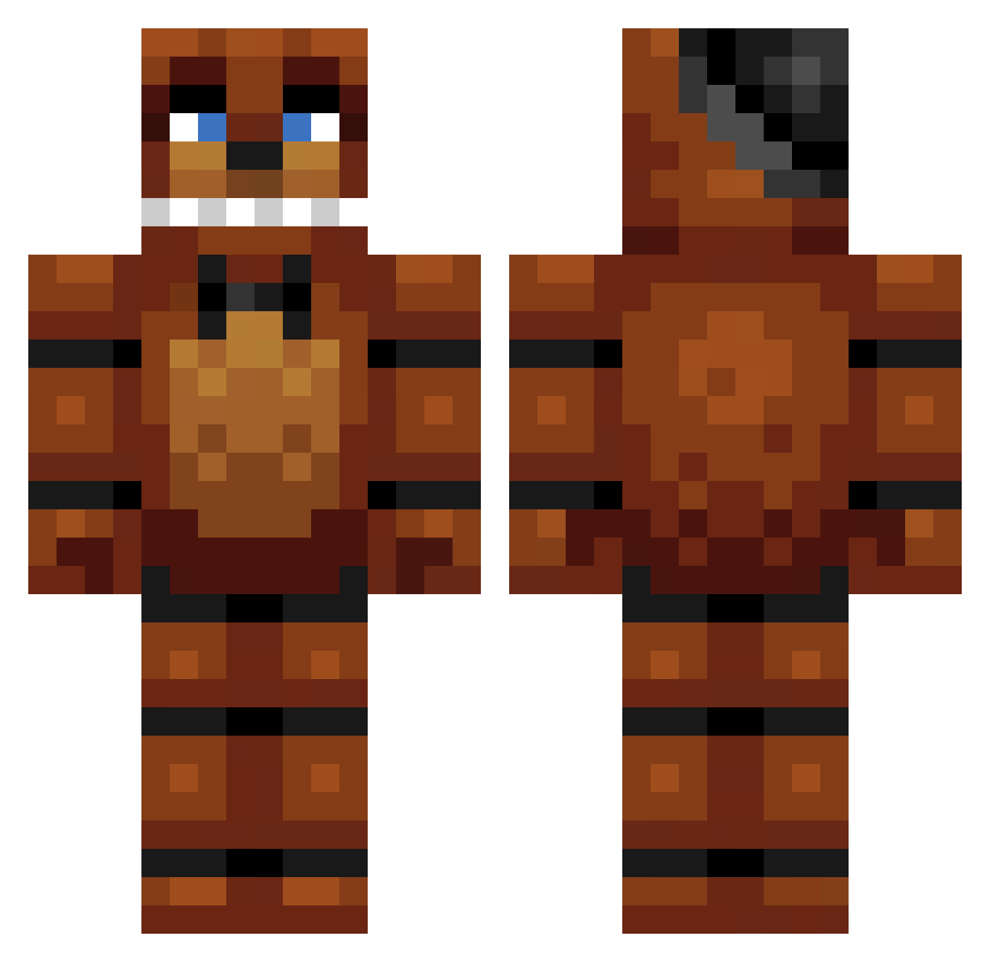 nessa_333 Minecraft skin, front and back view