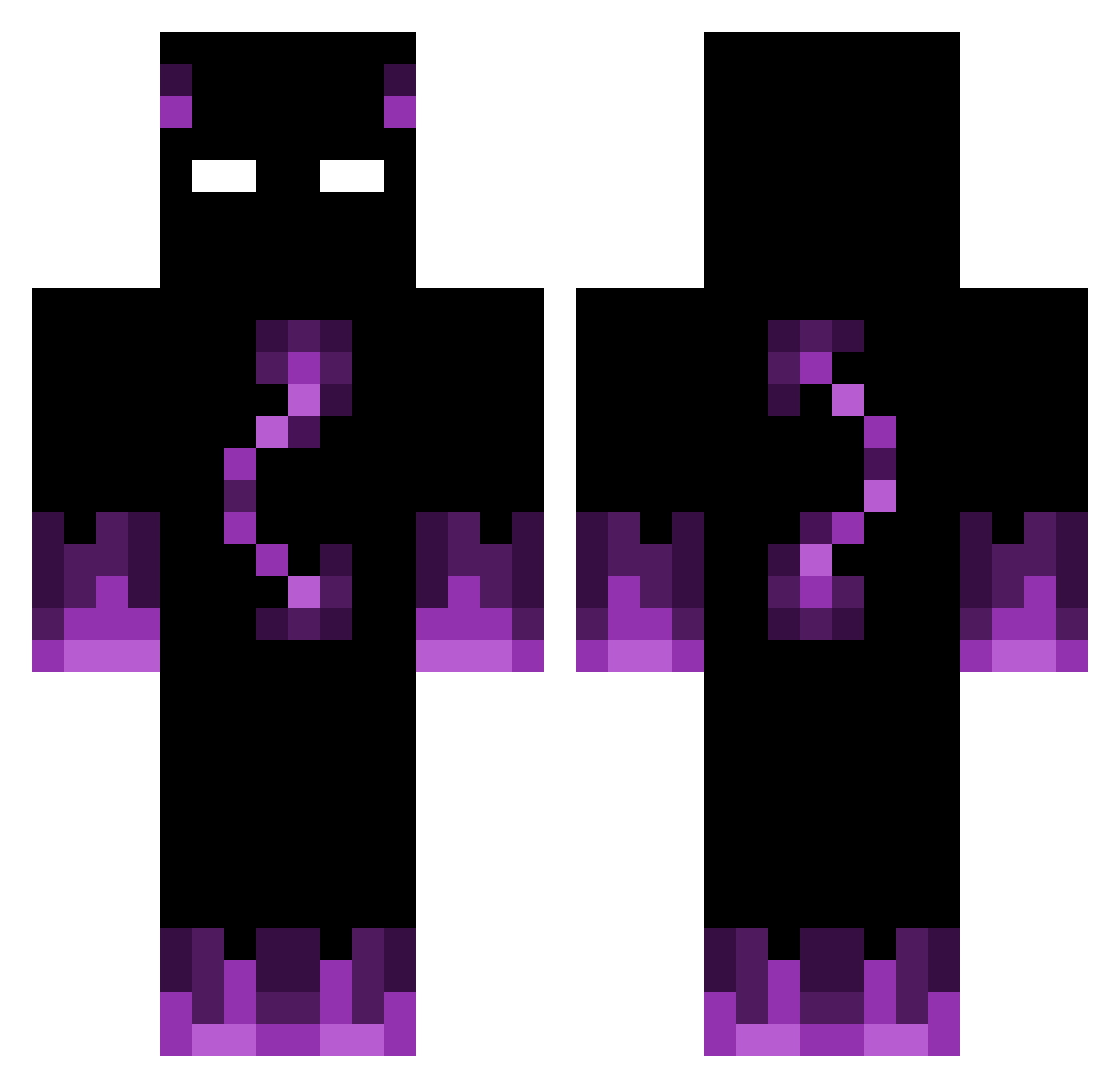 FB_Films Minecraft skin, front and back view