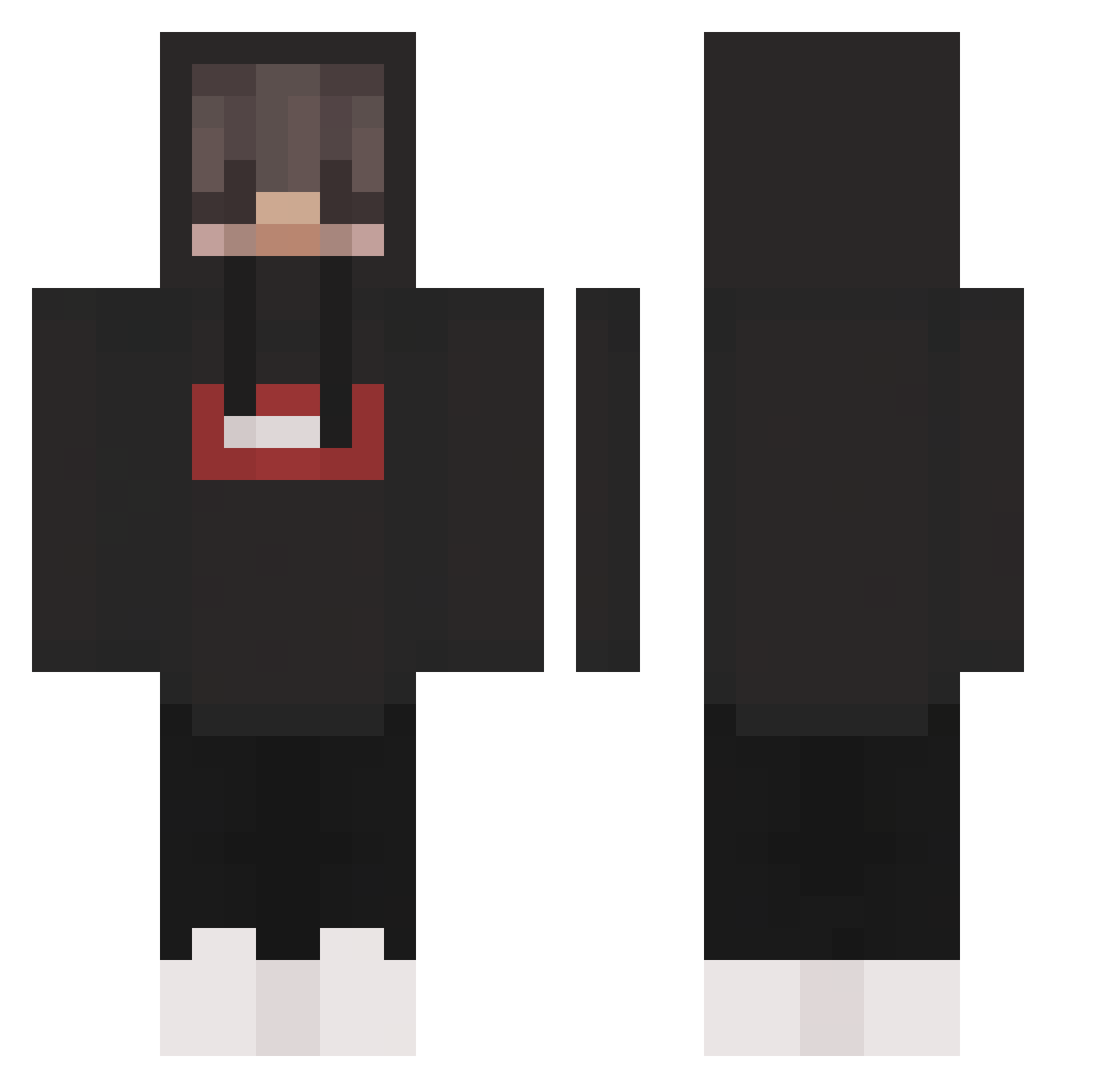 Hobbit_boi Minecraft skin, front and back view