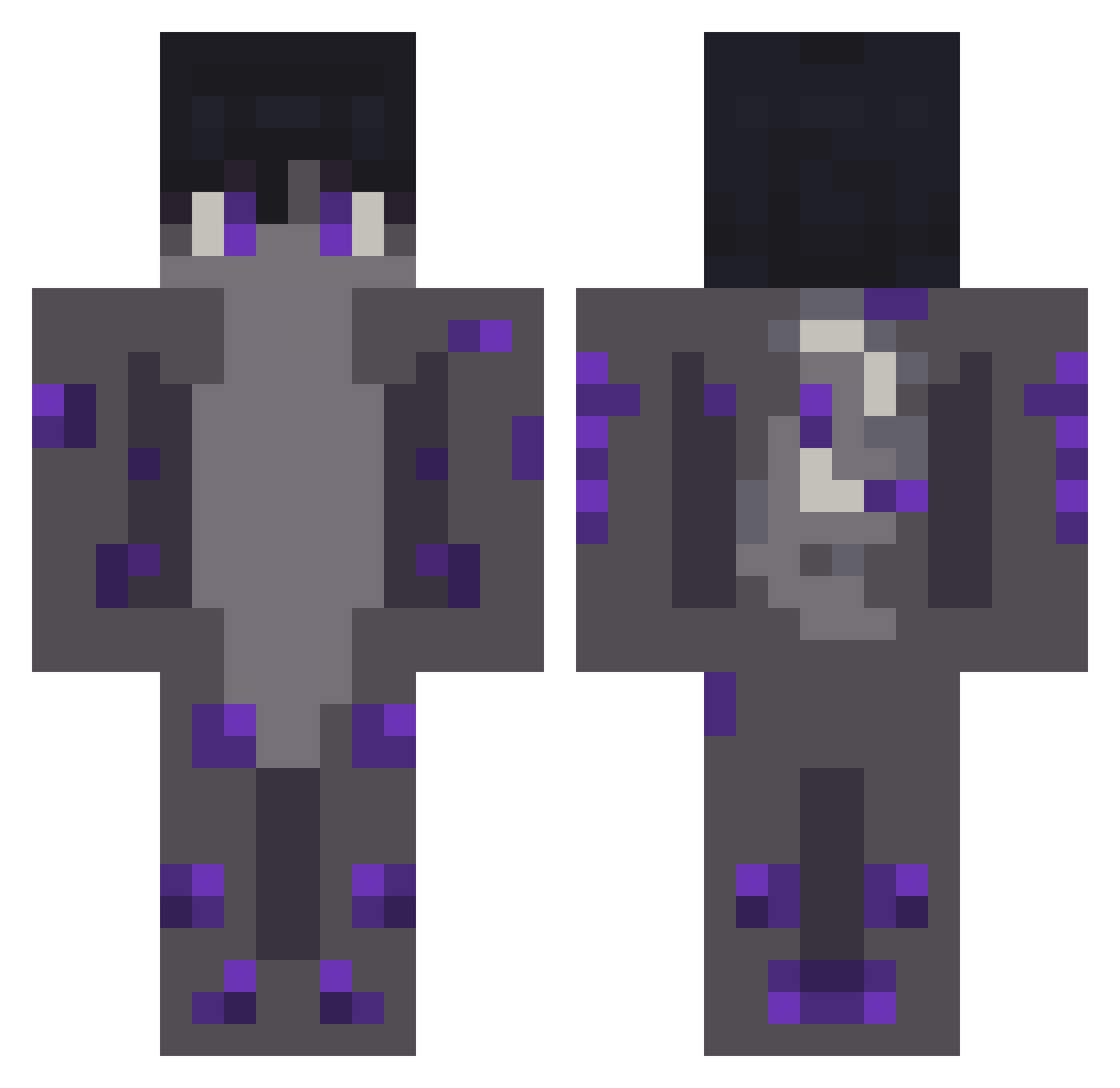 Soup_Pumpkin Minecraft skin, front and back view
