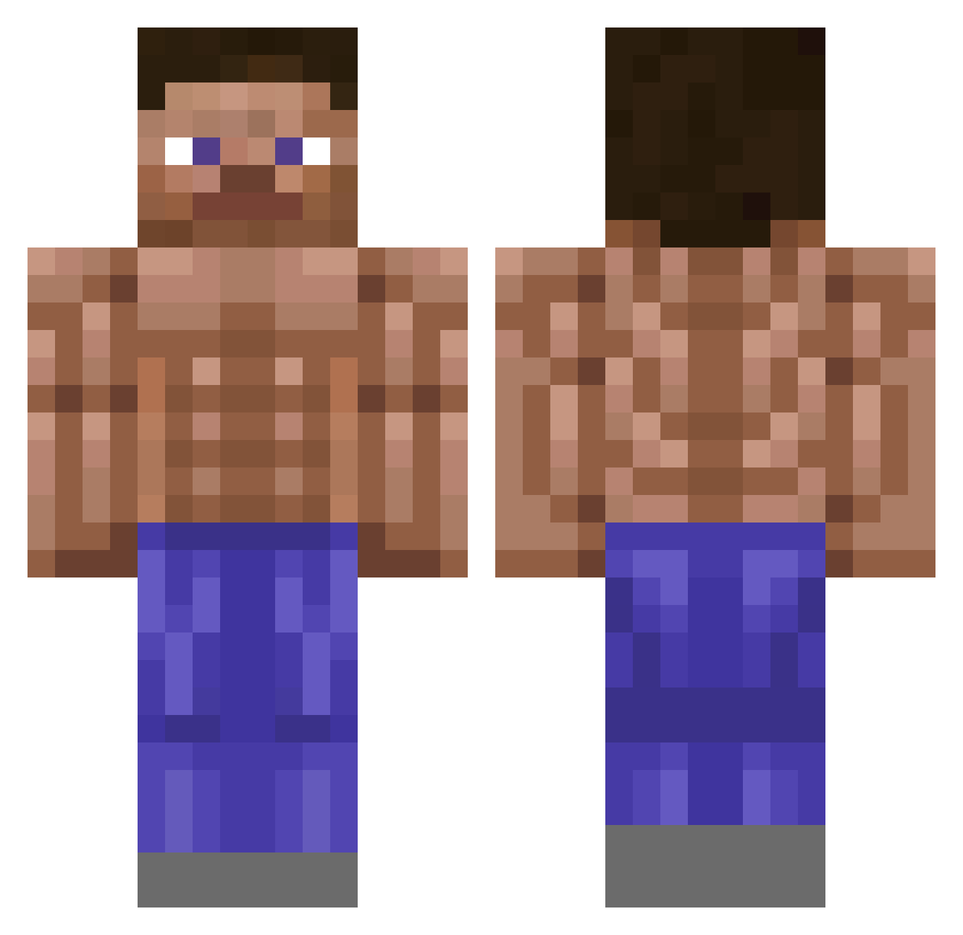 ALLEPALLE6778 Minecraft skin, front and back view