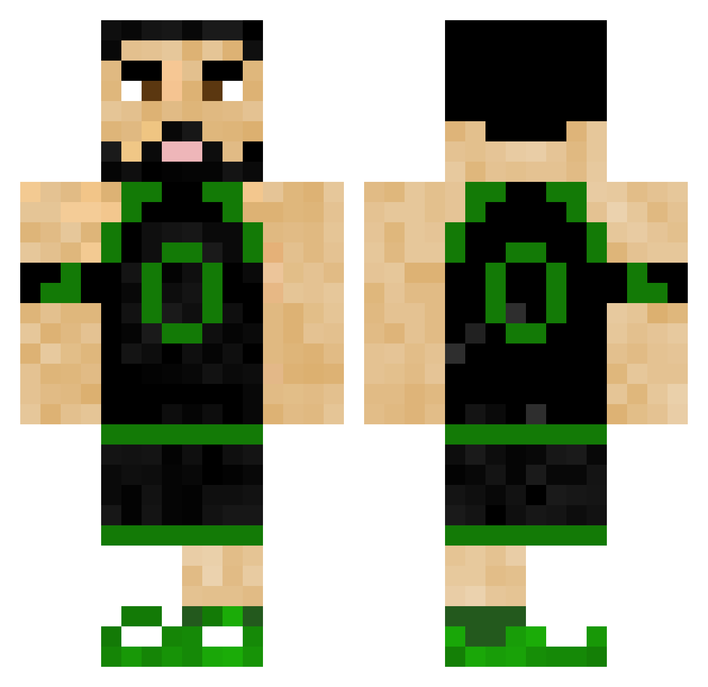 ktsugii Minecraft skin, front and back view