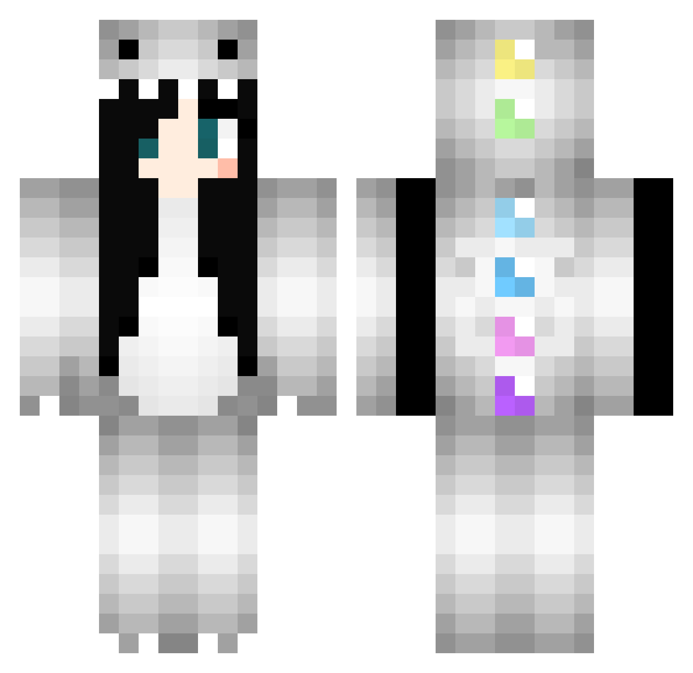 _AxZyte_ Minecraft skin, front and back view