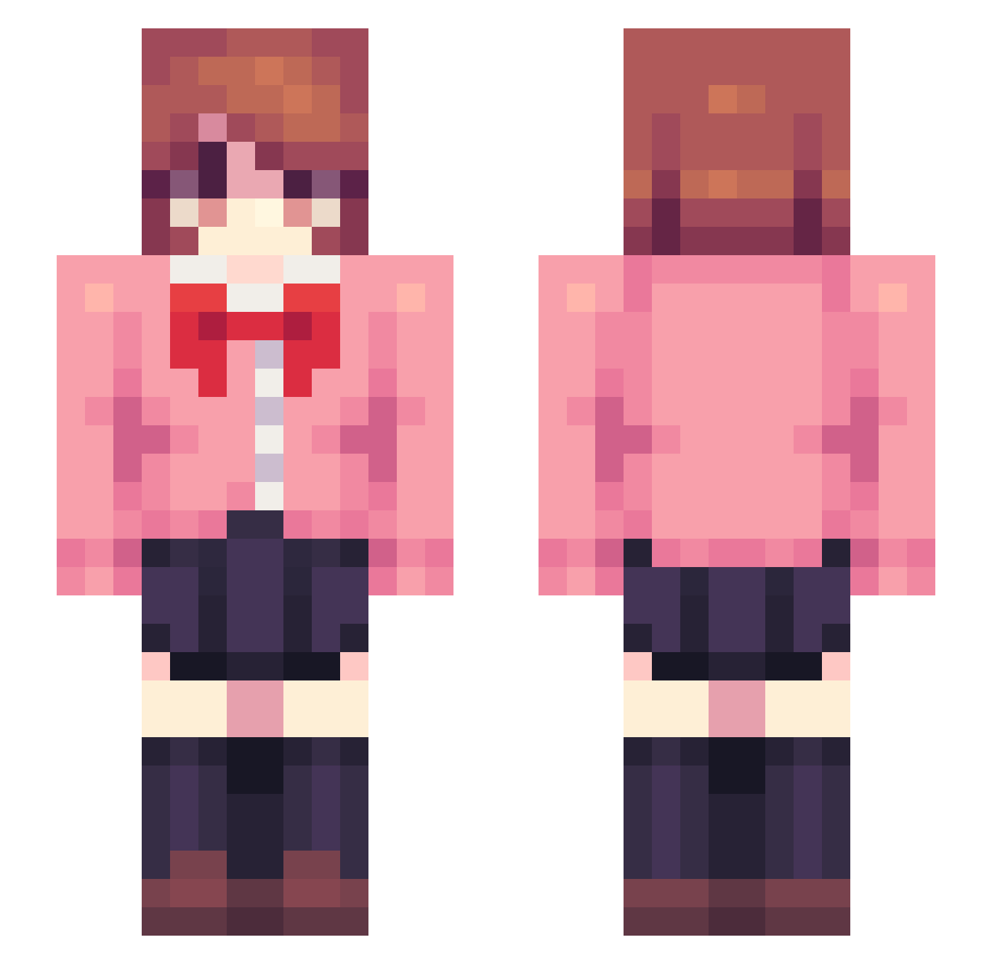 Zerphus21 Minecraft skin, front and back view