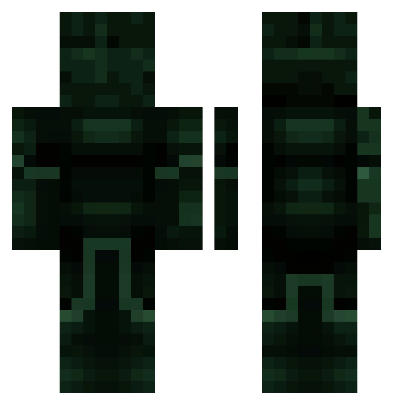 vqlt_ Minecraft skin, front and back view
