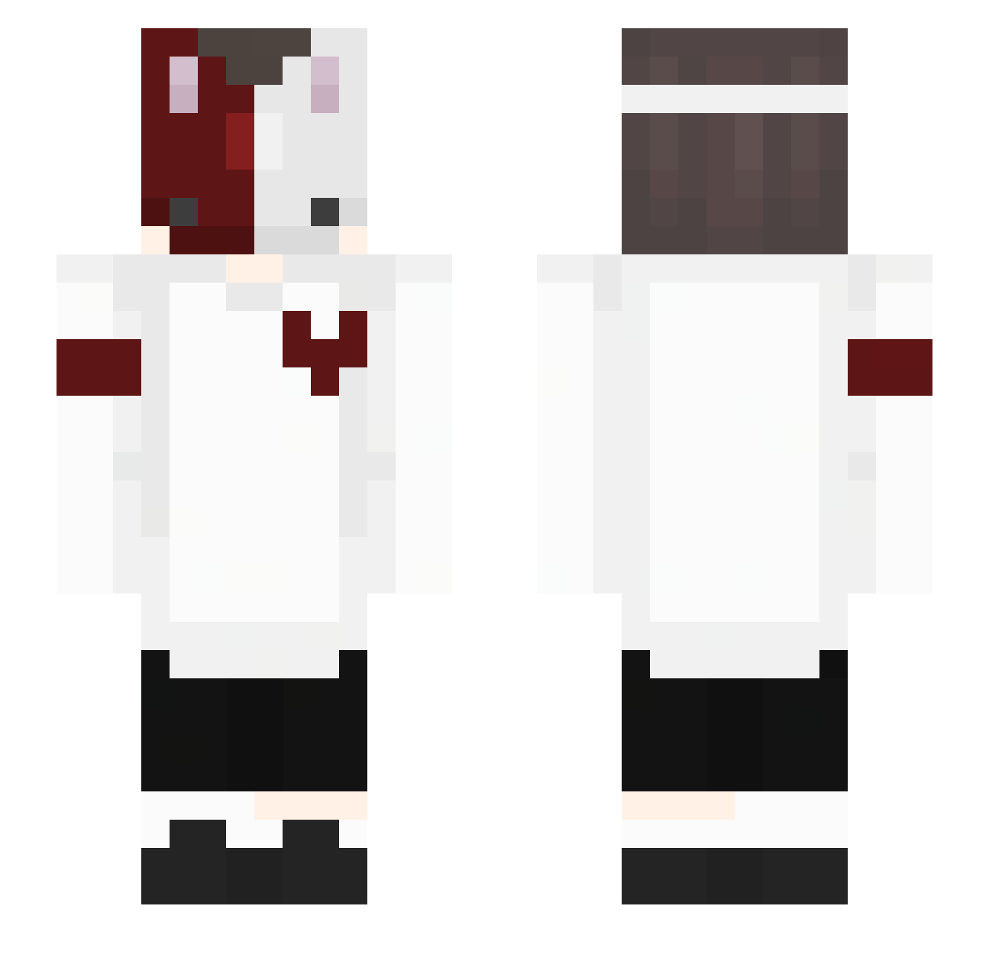 northyta Minecraft skin, front and back view