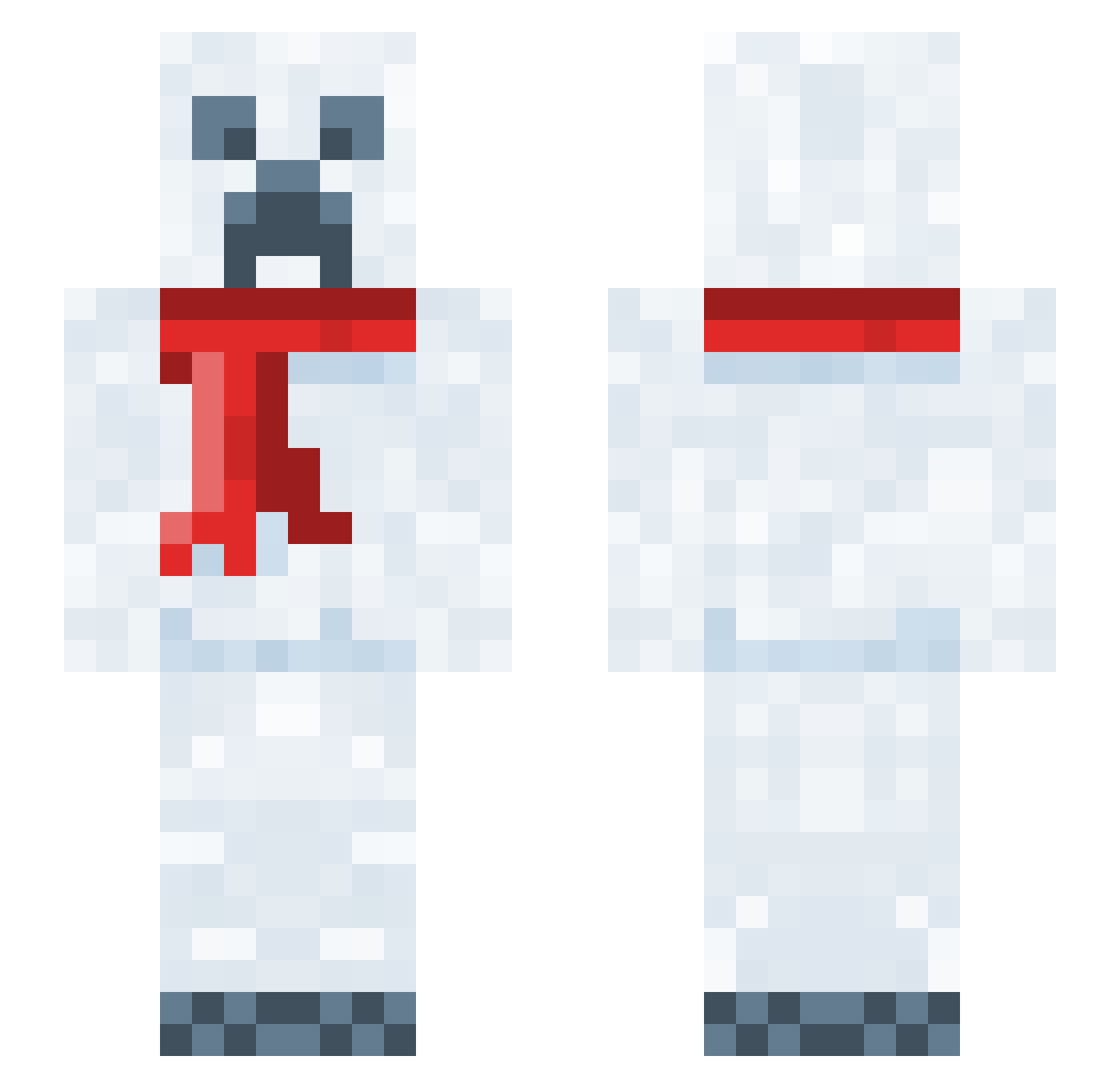 sjb12 Minecraft skin, front and back view