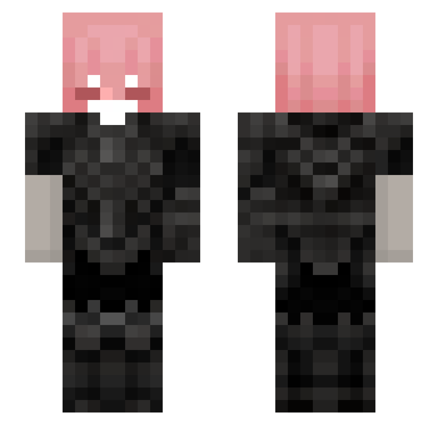 itzyamal_YT Minecraft skin, front and back view