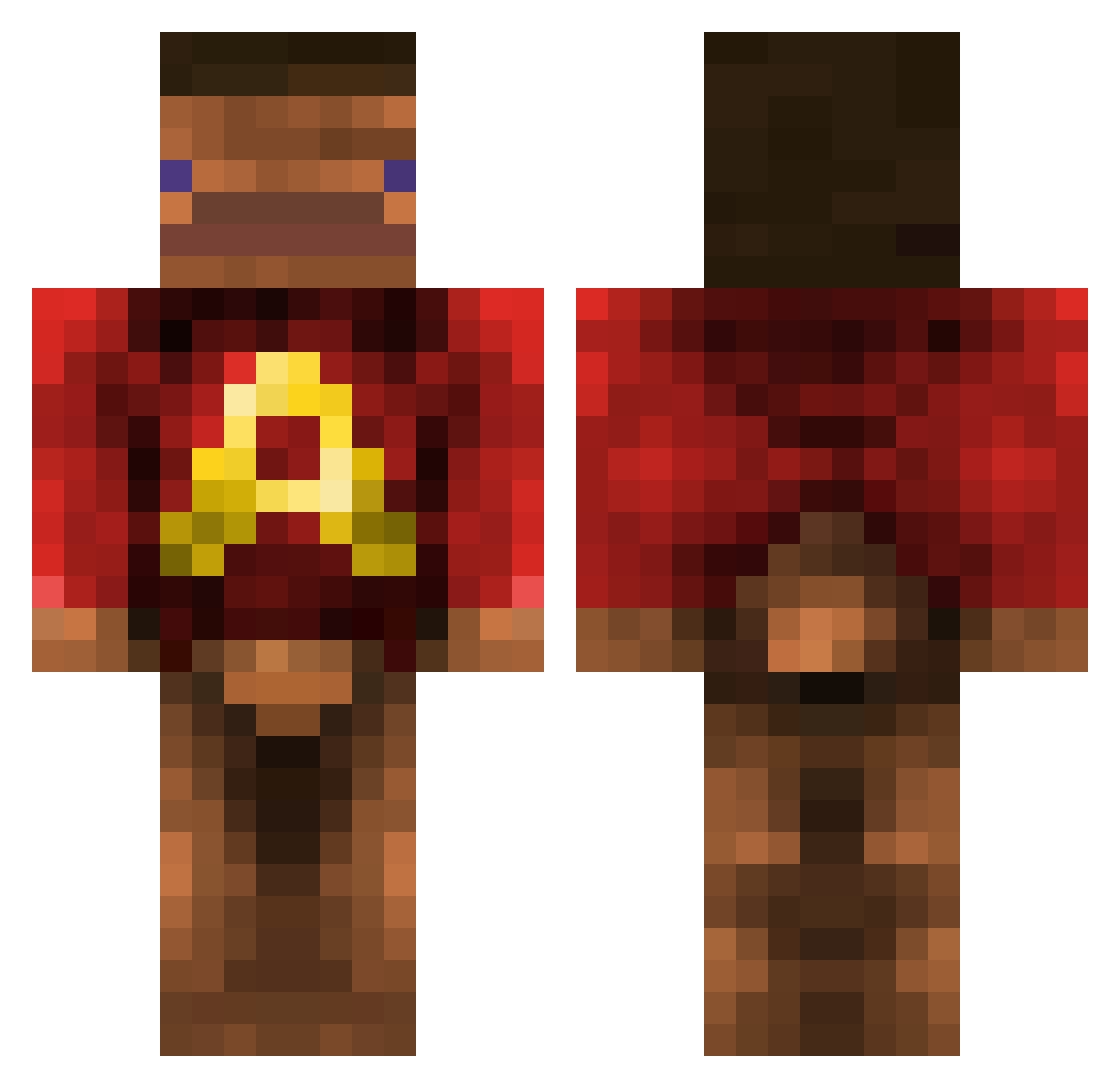 Mester_Best1 Minecraft skin, front and back view
