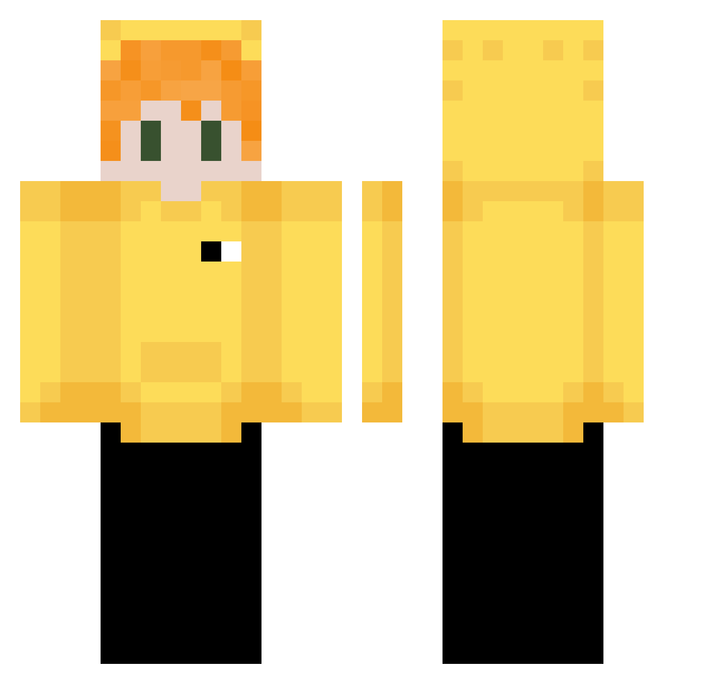 Rip_KatKit01623 Minecraft skin, front and back view