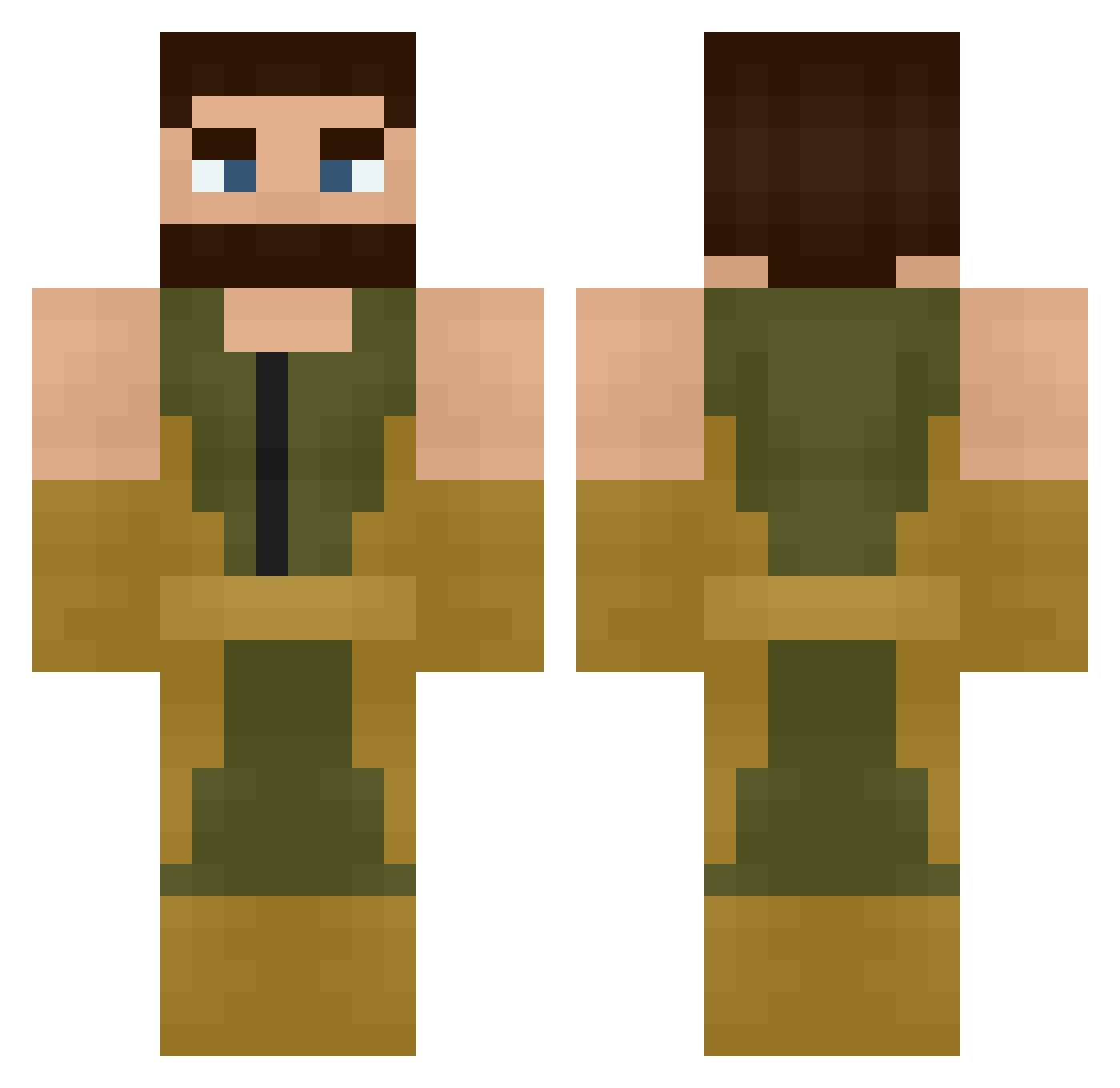 LORD_GRIM Minecraft skin, front and back view