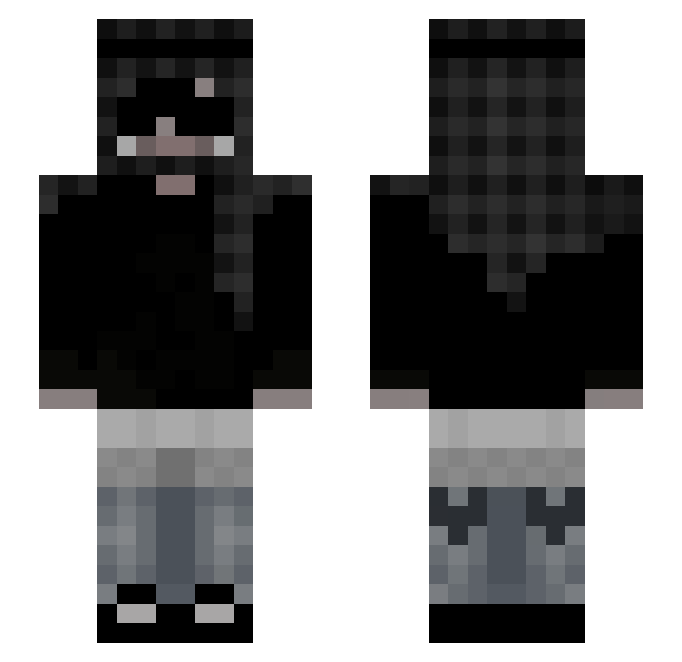 _ciokuu Minecraft skin, front and back view