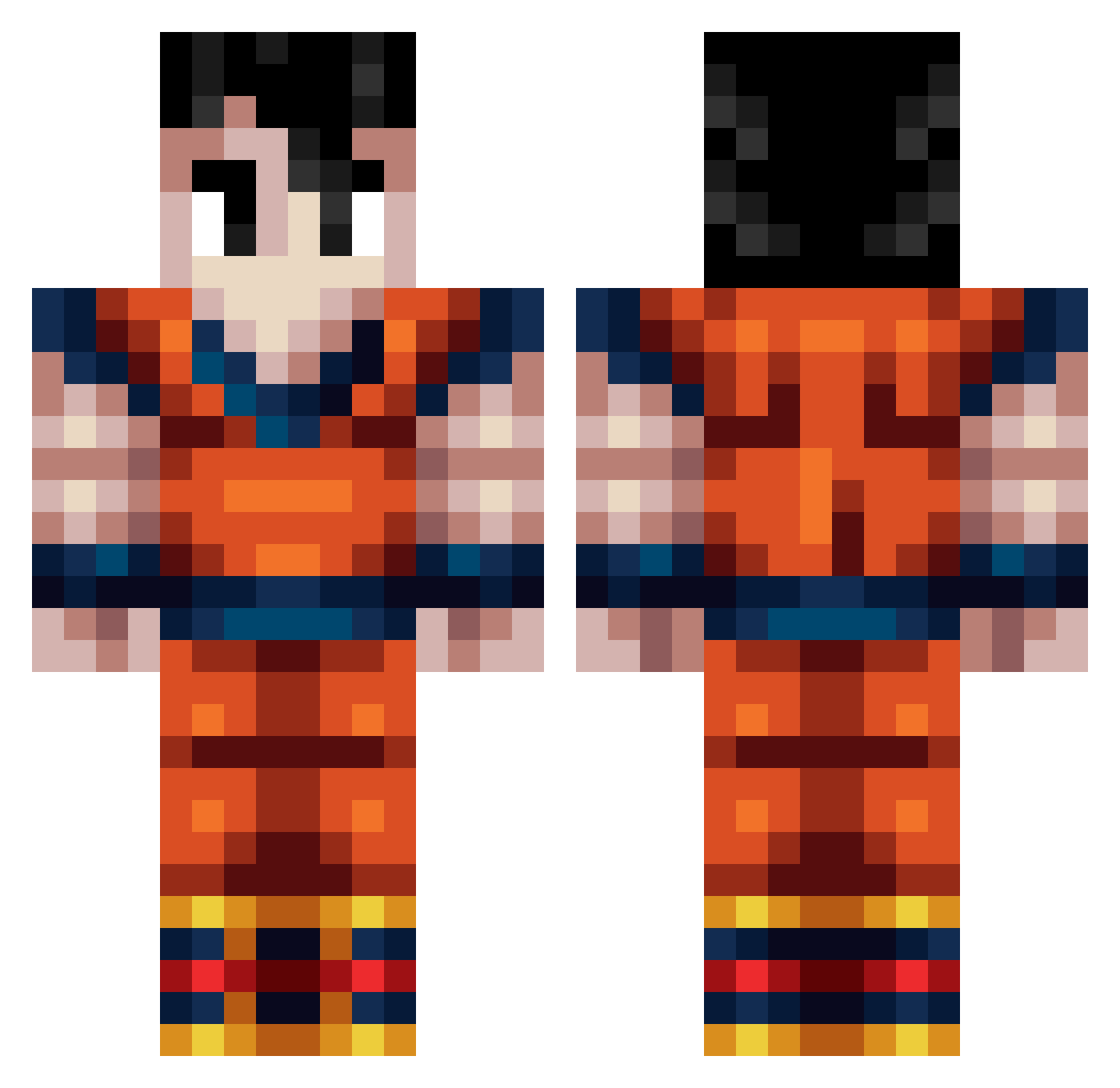W7GoiaS5A Minecraft skin, front and back view