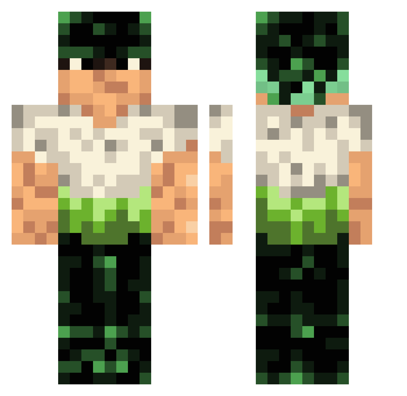 El_Bouy Minecraft skin, front and back view