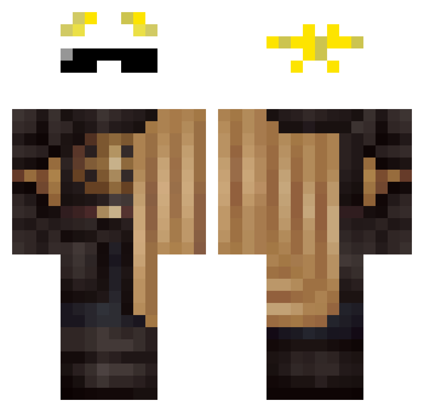 mr_DRAGS Minecraft skin, front and back view