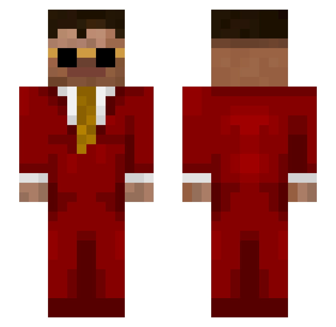 YoungBartus1337 Minecraft skin, front and back view